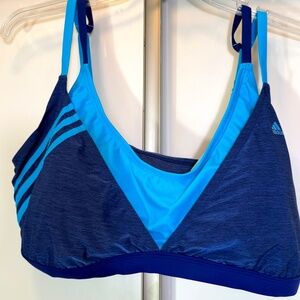 Adidas Sports Bra - Blue/Aqua - Size: 3X